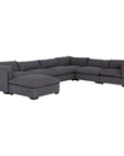 Four Hands Atelier Westwood 6-Piece Sectional with Ottoman