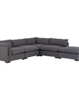 Four Hands Atelier Westwood 4-Piece Sectional with Ottoman