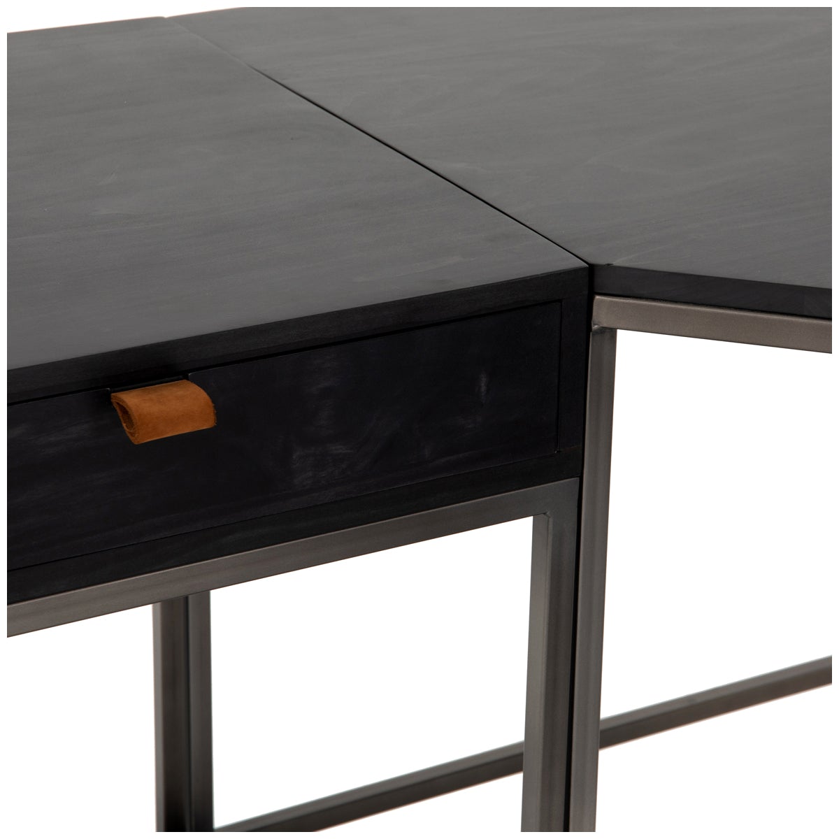 Four Hands Fulton Trey Desk System with Filing Credenza