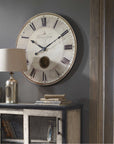 Uttermost Harrison Gray 30-Inch Wall Clock