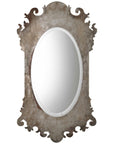 Uttermost Vitravo Oxidized Silver Oval Mirror