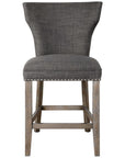 Uttermost Arnaud Charcoal Counter Stool
