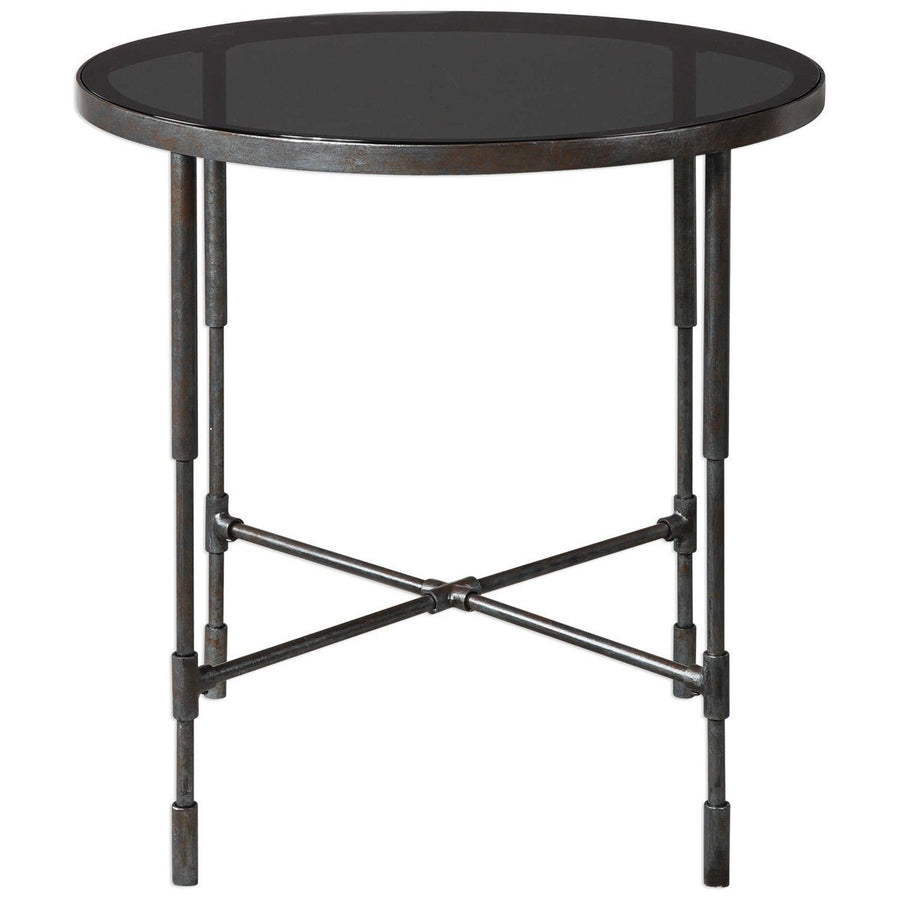 Uttermost Vande Aged Steel Side Table