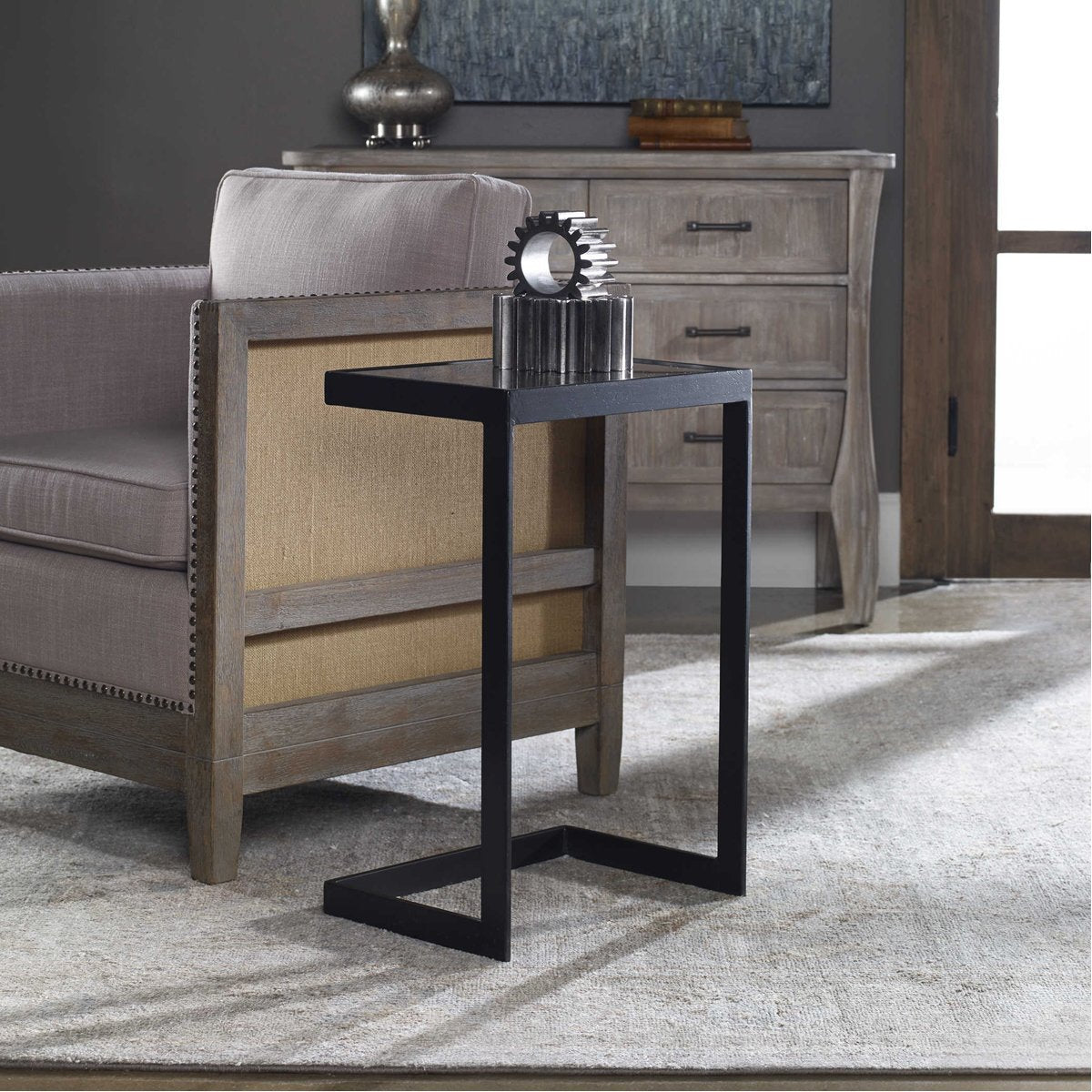 Uttermost Windell Cantilever Accent Table