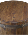 Uttermost Ceylon Wine Barrel Side Table