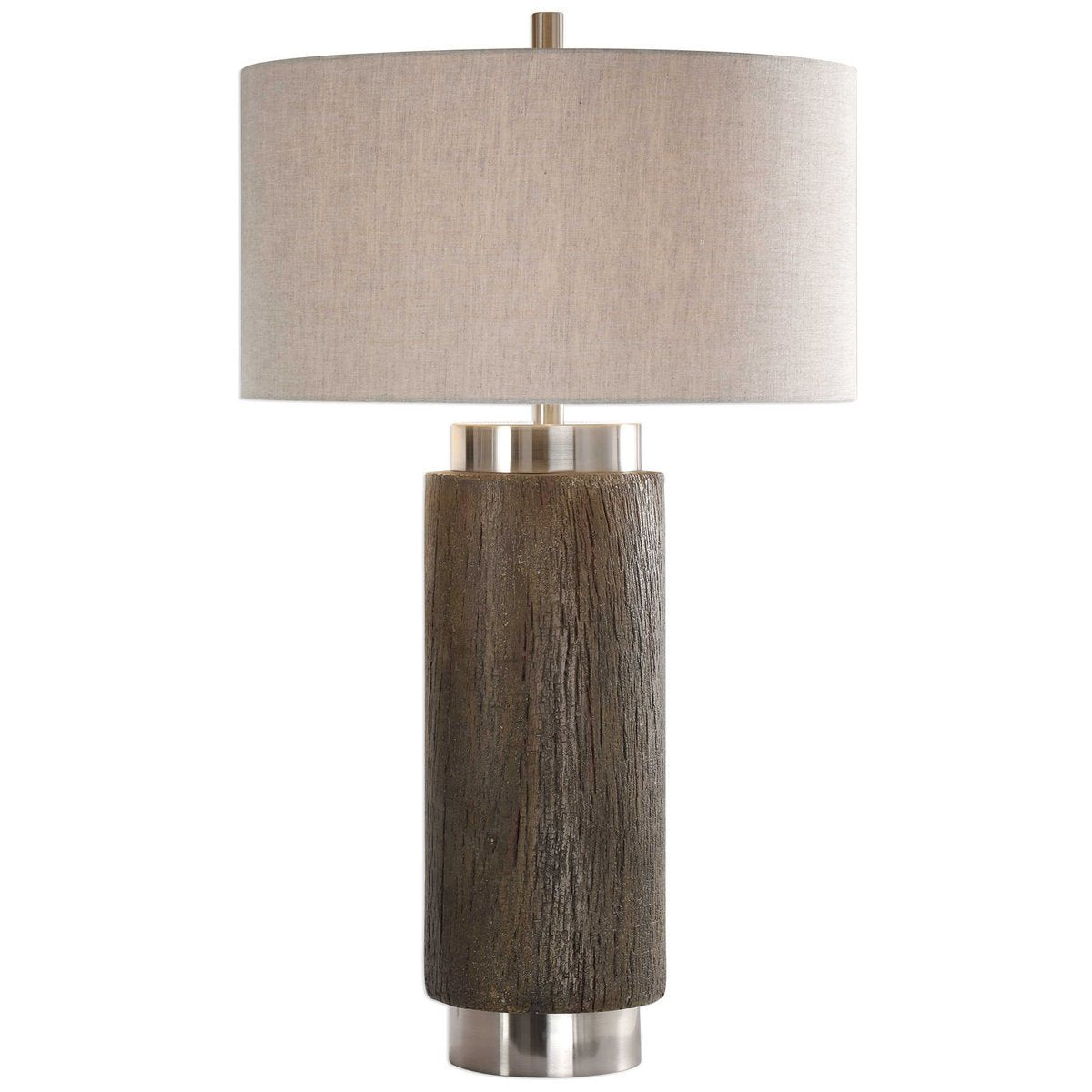Uttermost Cheraw Wood Cylinder Lamp