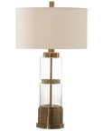 Uttermost Vaiga Glass Column Lamp
