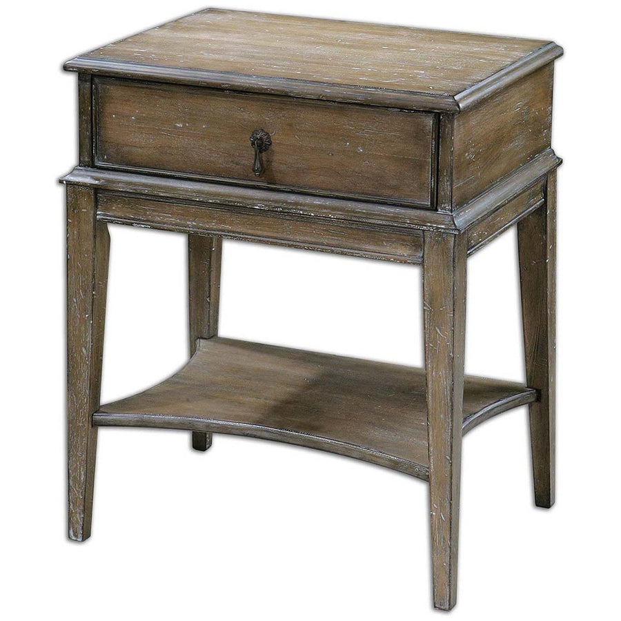 Uttermost Hanford Weathered Side Table