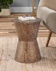 Uttermost Cutler Drum Shaped Accent Table
