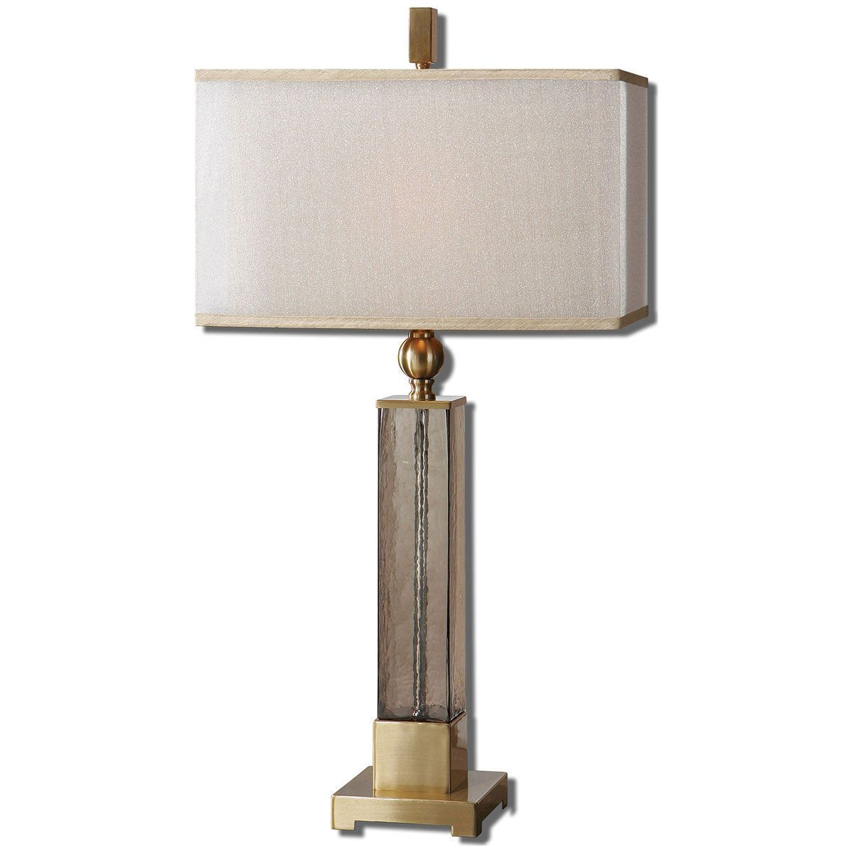 Uttermost Caecilia Amber Glass Table Lamp
