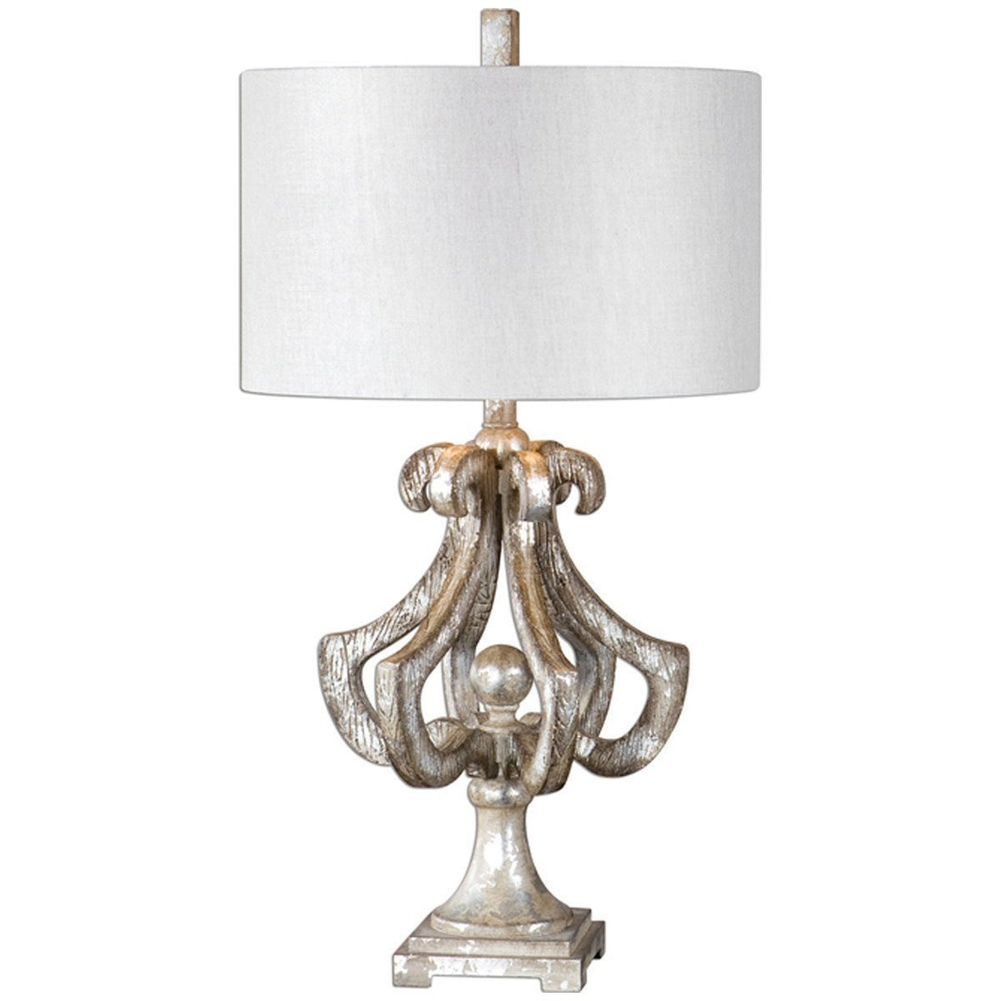 Uttermost Vinadio Distressed Silver Table Lamp