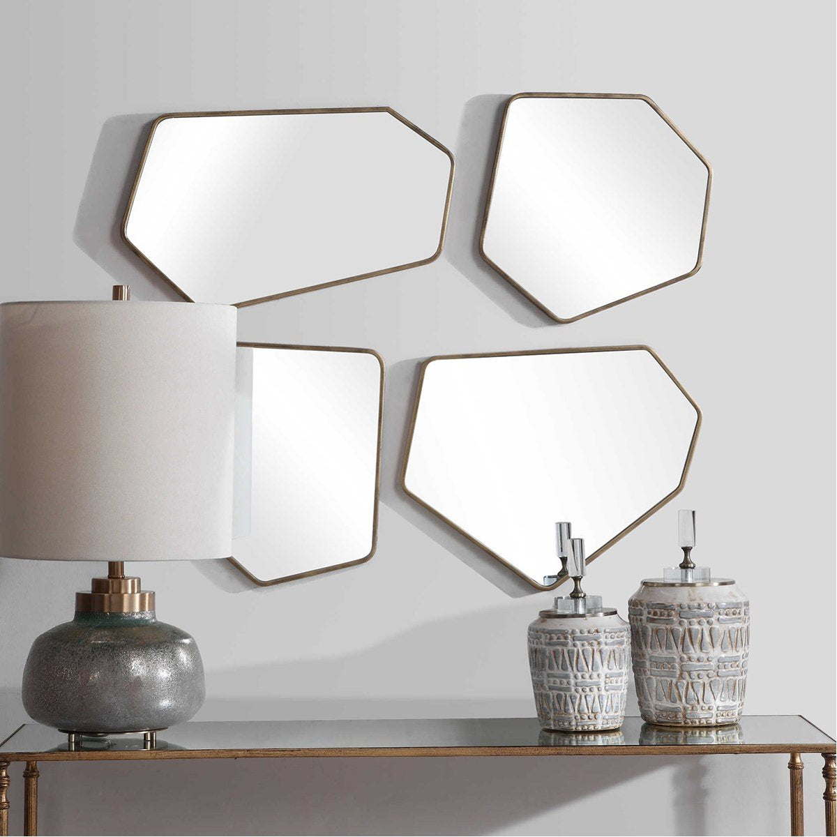 Uttermost Linneah Modern Mirrors, 4-Piece Set