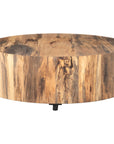 Four Hands Wesson Hudson Round Coffee Table - Spalted Primavera