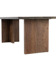 Four Hands Wesson Cross Dining Table - Dark Spalted Primavera