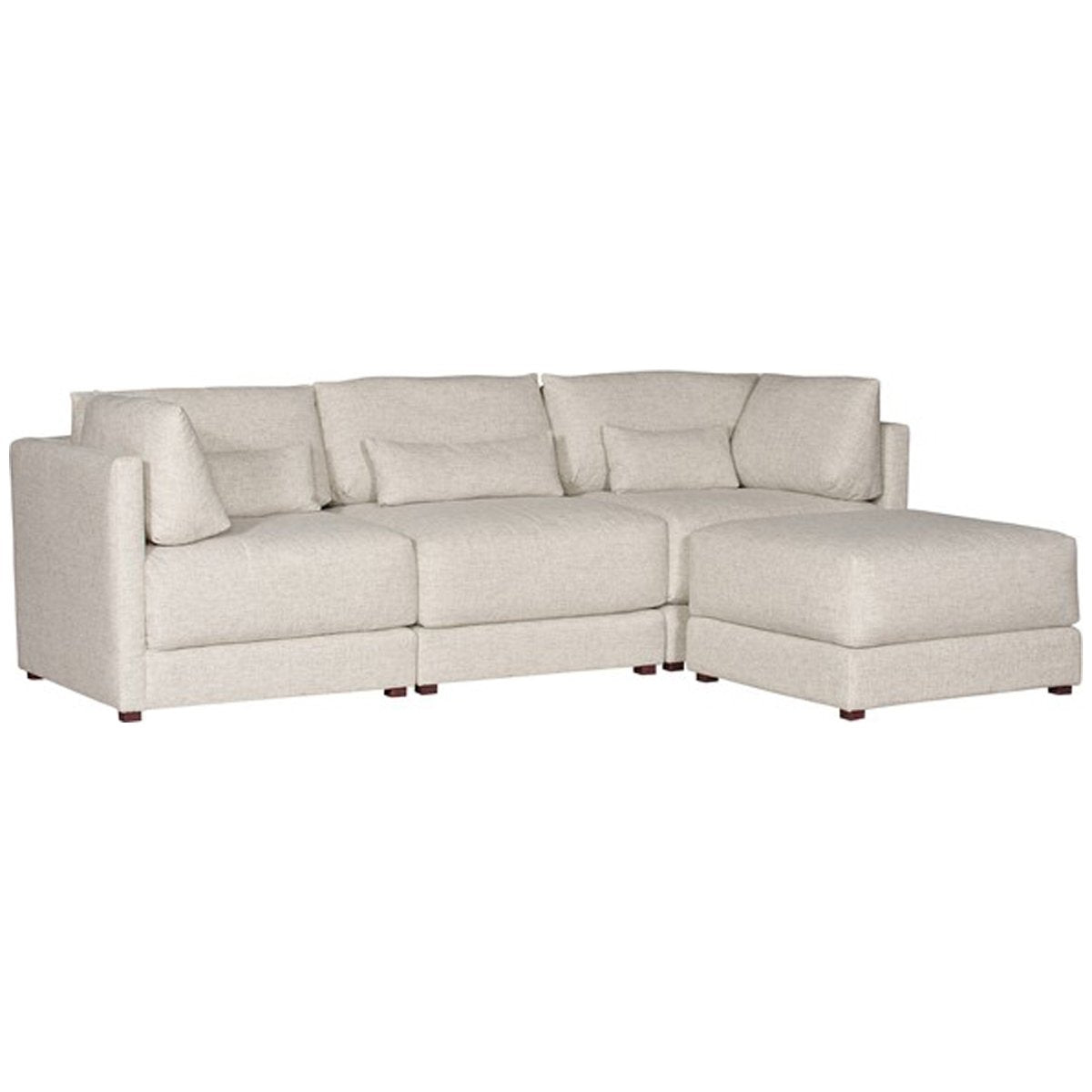 Vanguard Furniture Dove Modular Sectional in Jack Linen