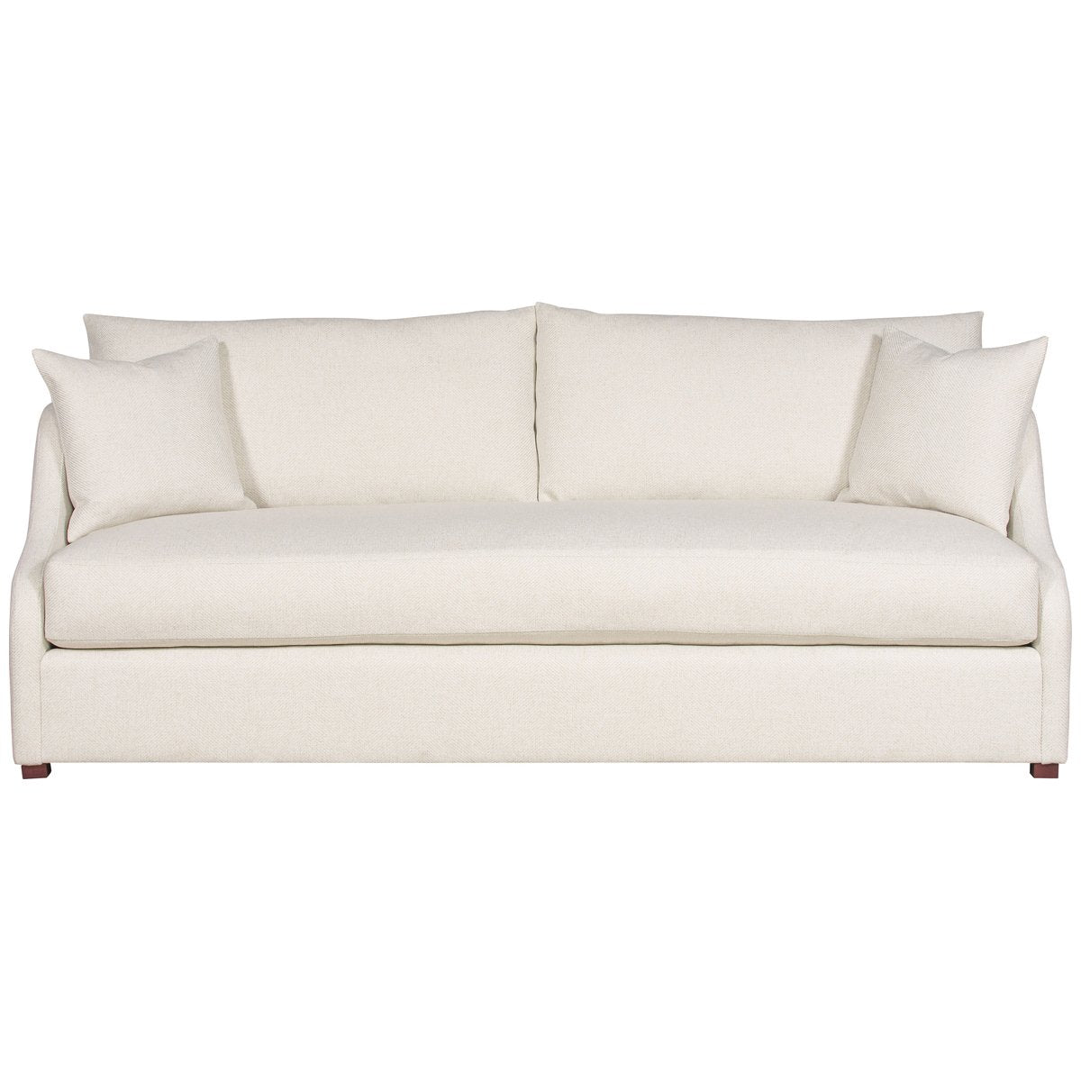 Vanguard Furniture Cora Bench Seat Sofa in Rodriguez Ivory