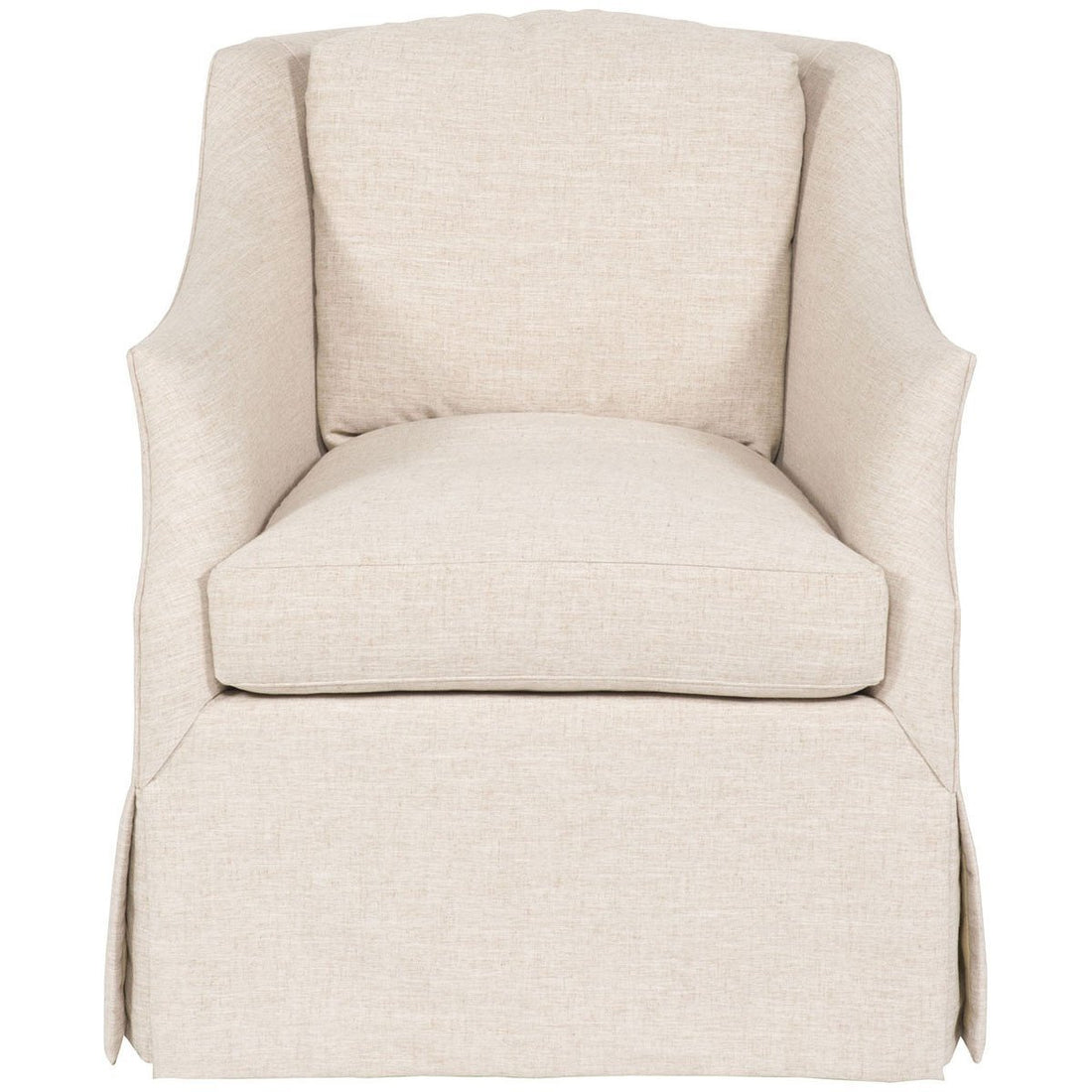 Vanguard Furniture Neeley Oatmeal Abigail Waterfall Skirt Swivel Chair