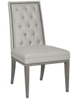 Vanguard Furniture Norfolk Nickel Hanover Button-Back Side Chair