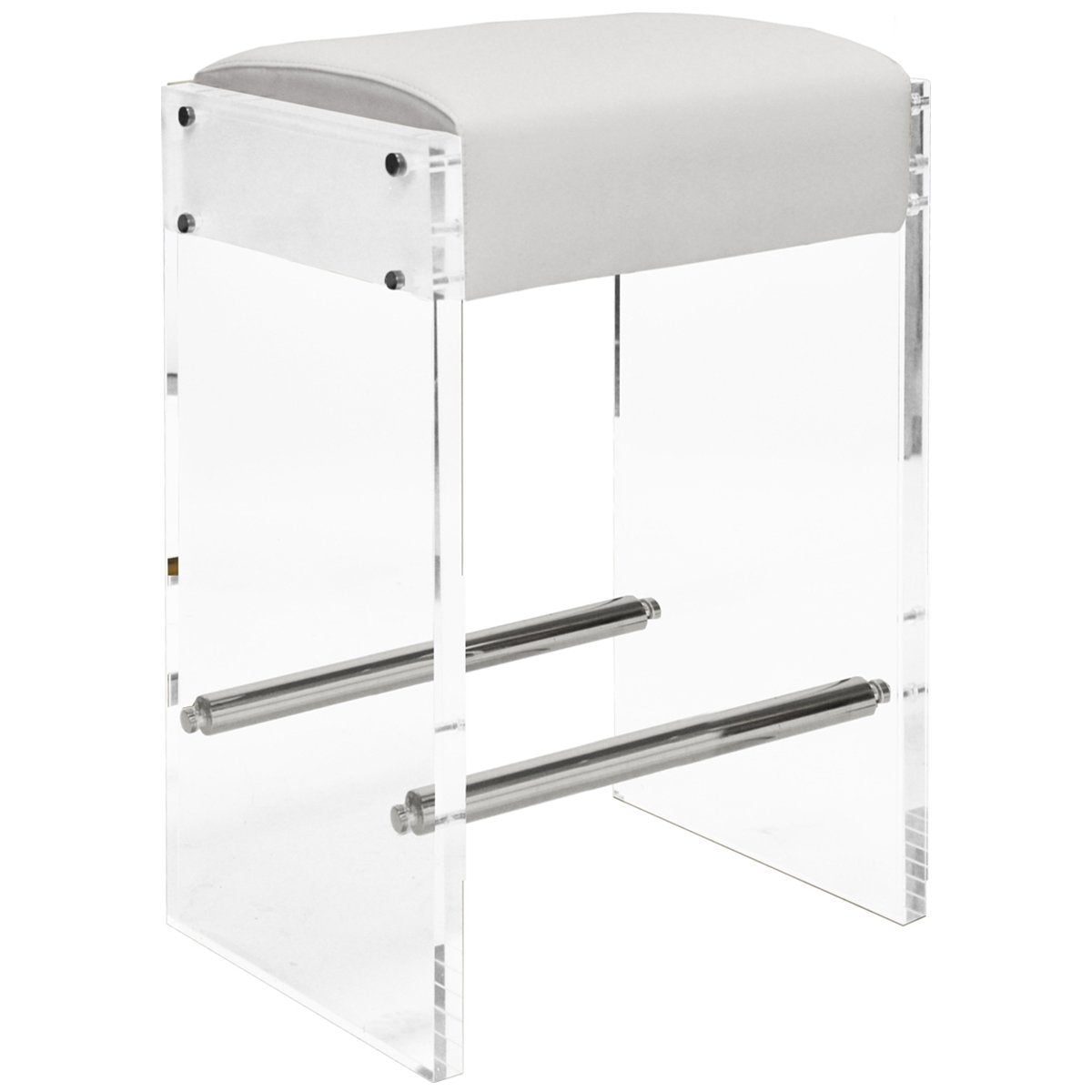 Worlds Away Indy Acrylic Panel Counter Stool