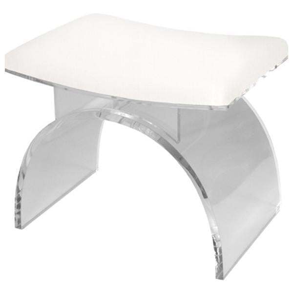 Worlds Away Lucite Arched Stool Base