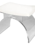 Worlds Away Lucite Arched Stool Base