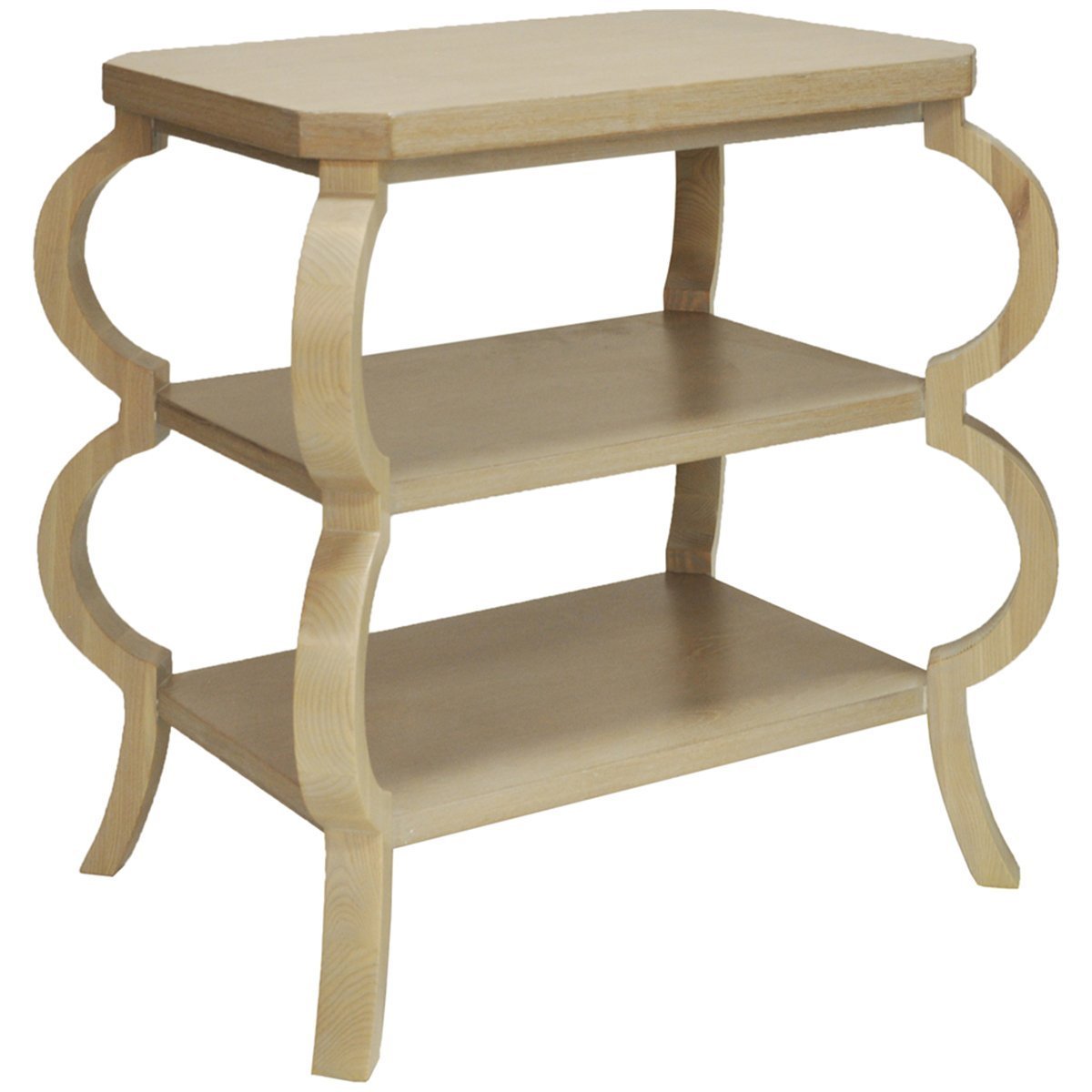 Worlds Away Olive Three-Tier Side Table