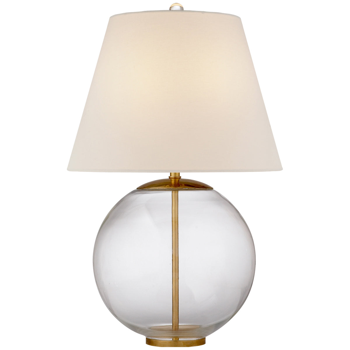 Visual Comfort Morton Table Lamp in Clear Glass
