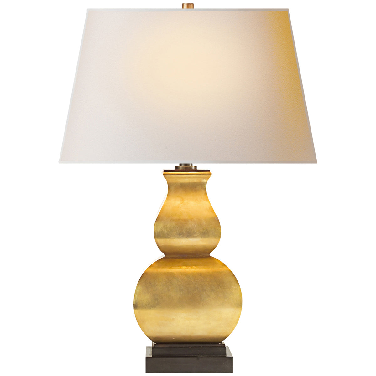 Visual Comfort Fang Gourd Table Lamp in Antique-Burnished Brass