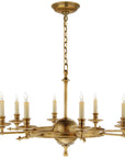 Visual Comfort Leaf and Arrow Large Chandelier
