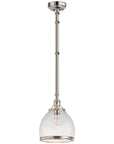 Visual Comfort Sloane Single Pendant with Clear Glass