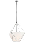 Visual Comfort Lorino Large Lantern with White Glass