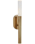Visual Comfort Rousseau Small Bath Sconce, Seeded Glass