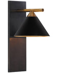 Visual Comfort Cleo Sconce with Black Shade