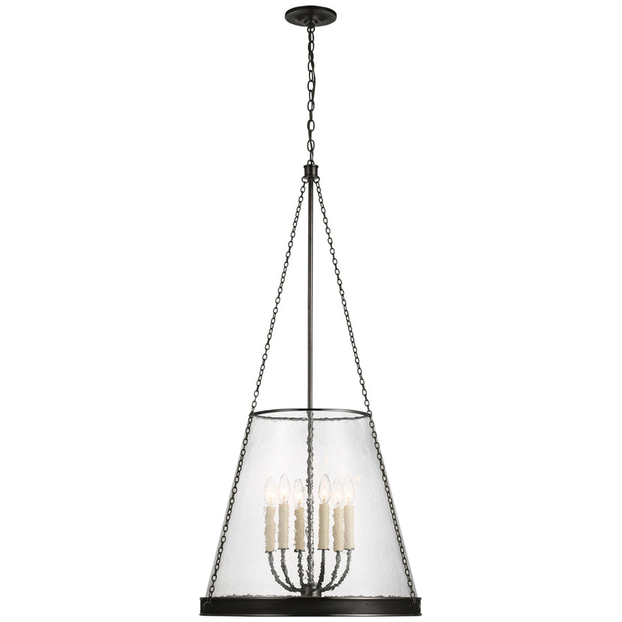 Visual Comfort Reese 23-Inch Pendant with Clear Restoration Glass