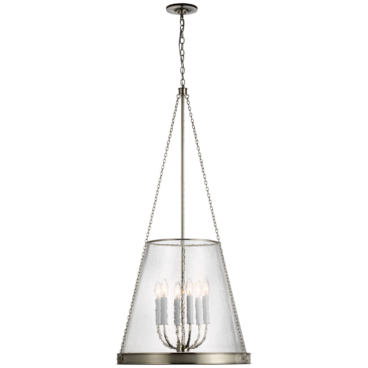 Visual Comfort Reese 23-Inch Pendant with Clear Restoration Glass