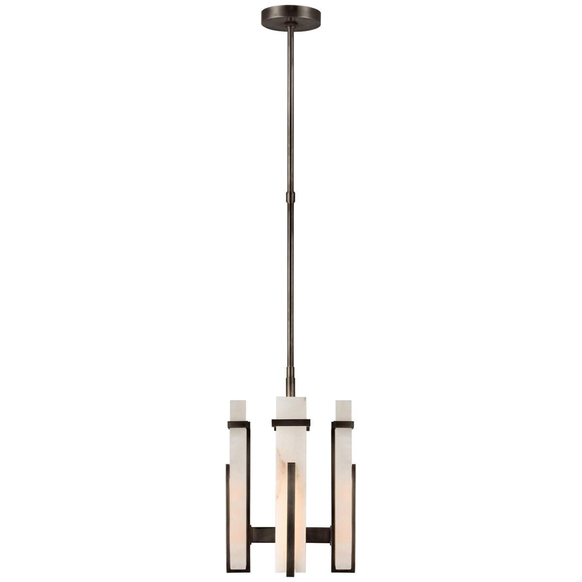 Visual Comfort Malik Small Chandelier with Alabaster