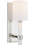 Visual Comfort Maribelle Single Sconce with White Glass