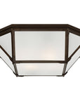 Visual Comfort Morris Large Flush Mount with Frosted Glass