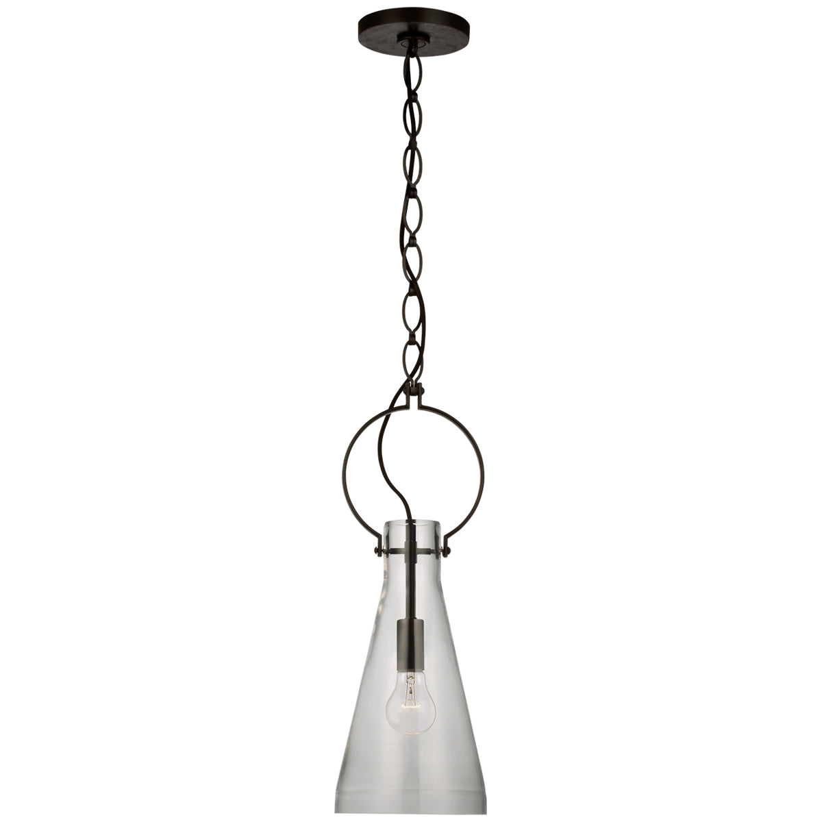 Visual Comfort Limoges Small Pendant with Clear Glass