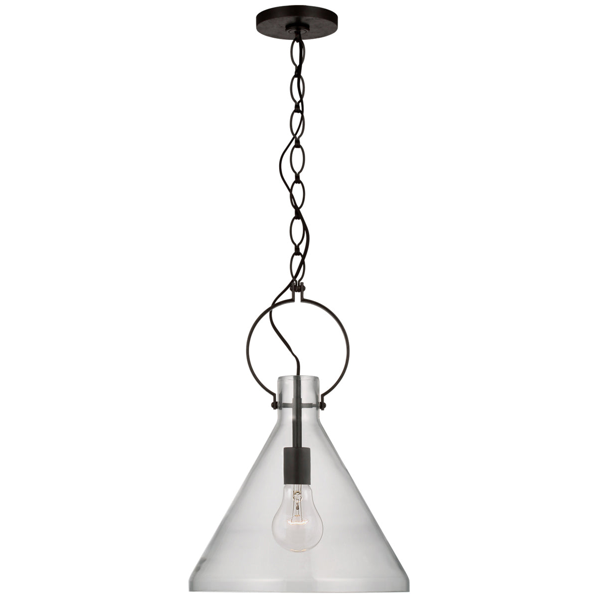 Visual Comfort Limoges Medium Pendant with Clear Glass