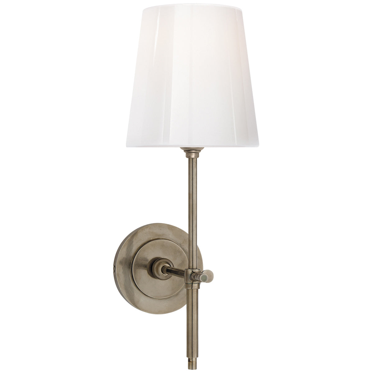 Visual Comfort Bryant Sconce with White Glass