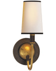 Visual Comfort Elkins Sconce with Natural Paper Shade