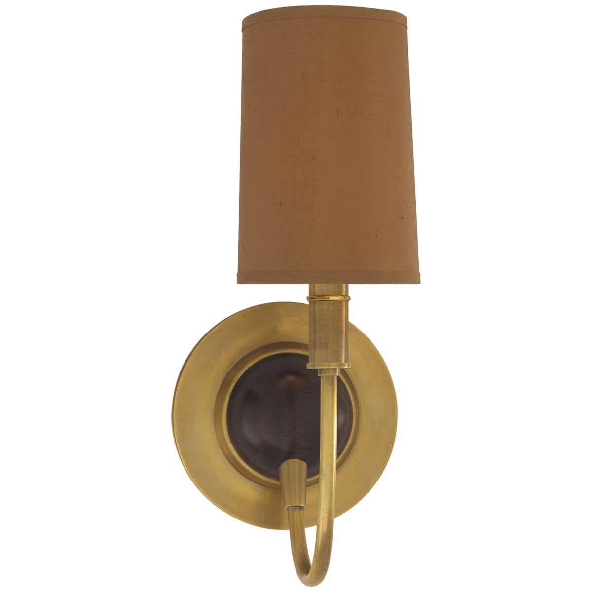 Visual Comfort Elkins Sconce with Fawn Silk Shade