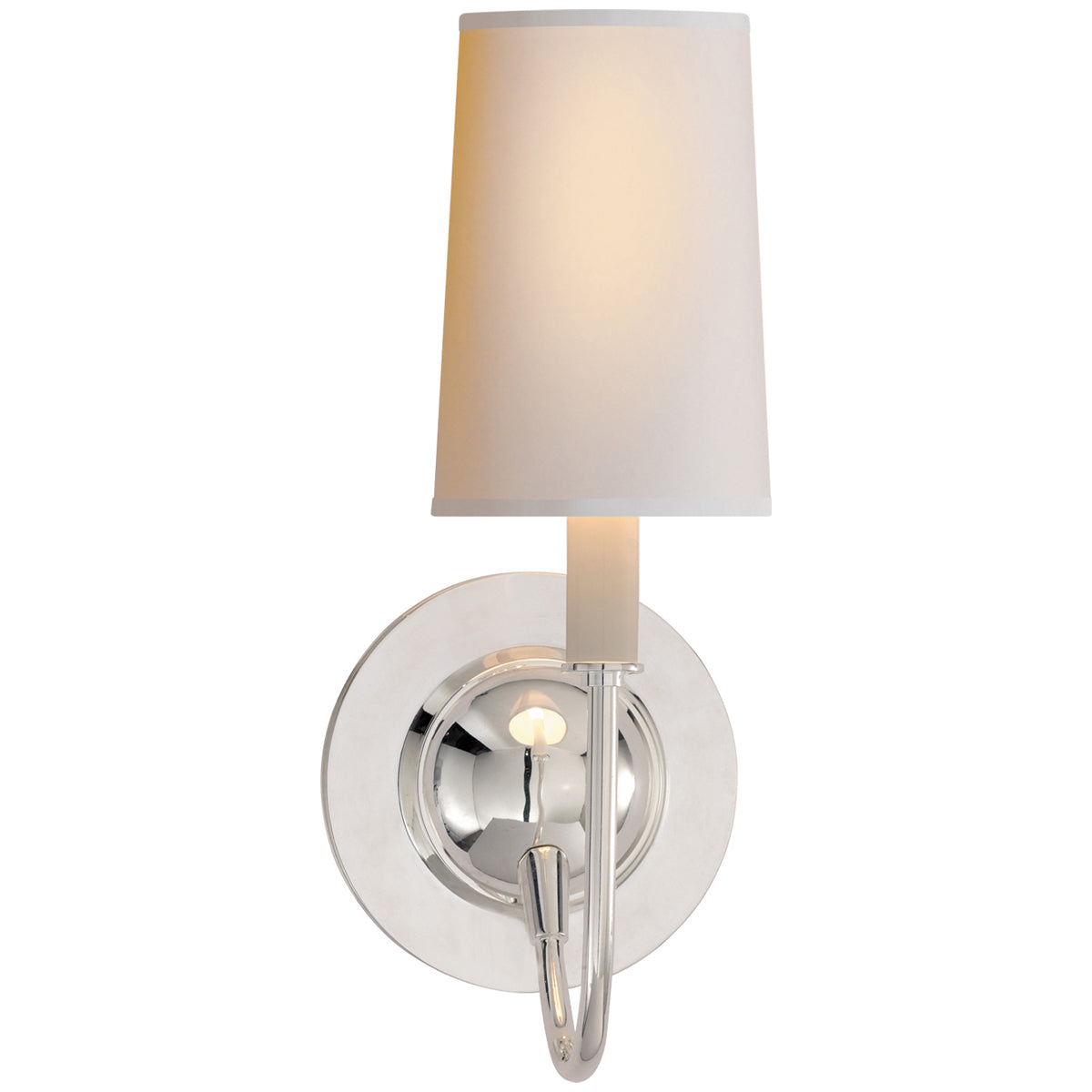Visual Comfort Elkins Sconce with Natural Paper Shade