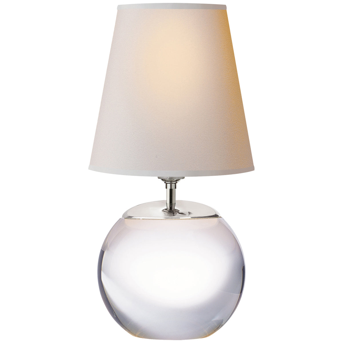 Visual Comfort Terri Round Accent Lamp in Crystal