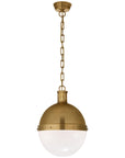 Visual Comfort Hicks Large Pendant with White Glass