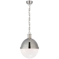 Visual Comfort Hicks Large Pendant with White Glass