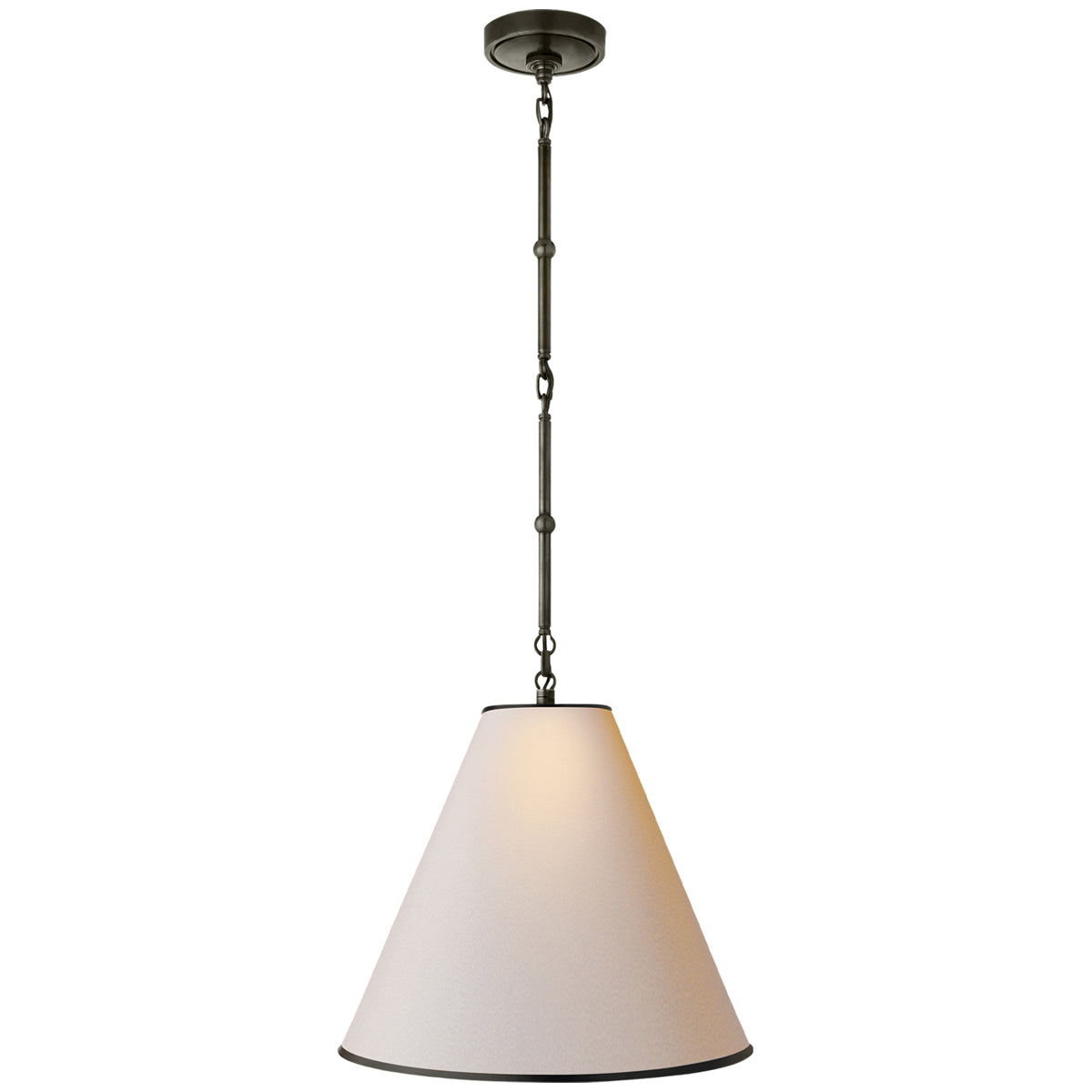 Visual Comfort Goodman Small Hanging Light with Paper Shade