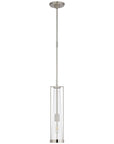 Visual Comfort Calix Tall Pendant with Clear Glass