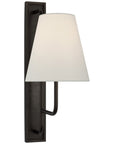 Visual Comfort Rui Tall Sconce with Linen Shade